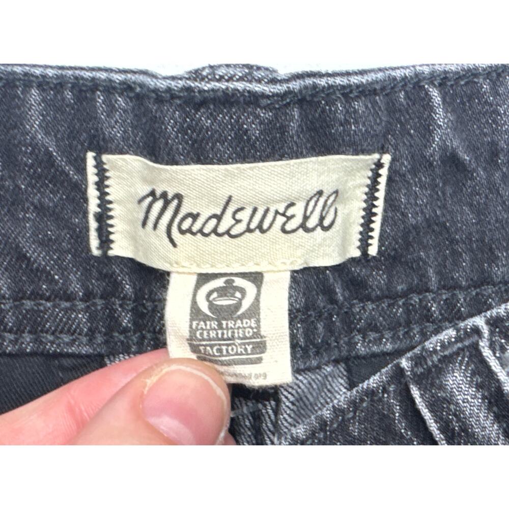 Madewell Women's Barrel Tapered Denim Trousers Gray Jeans - Size 31 (34x32) - Picture 3 of 5
